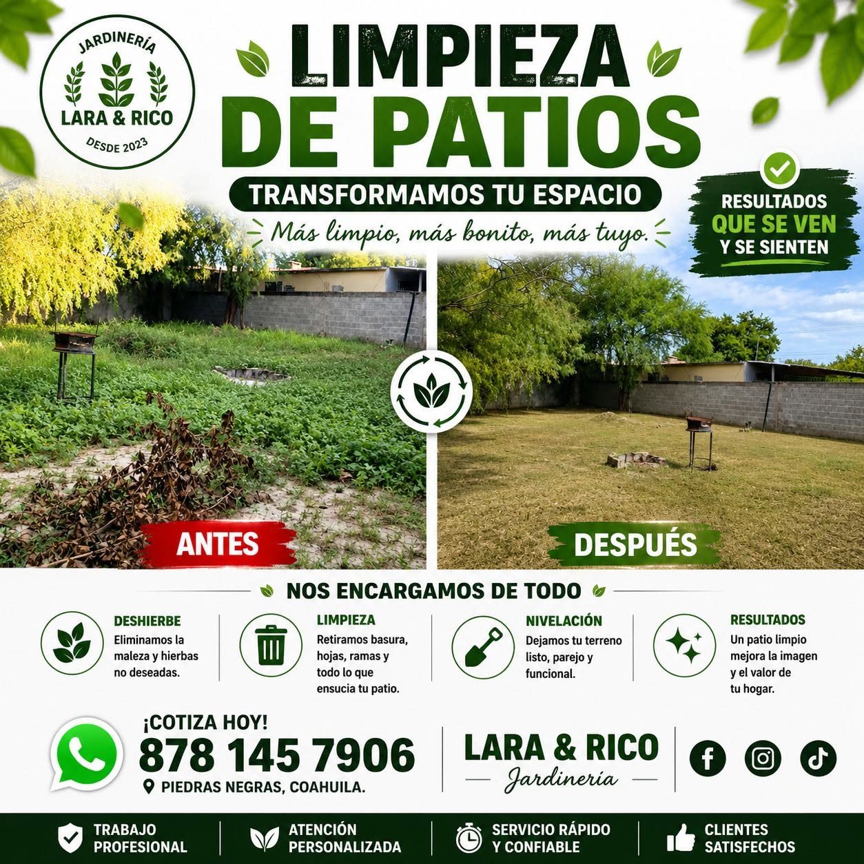Limpieza de patios