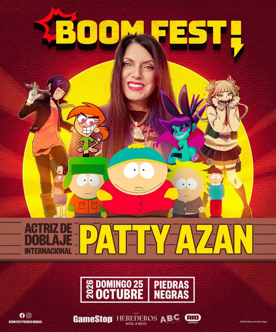 Patty Azan, actriz de doblaje invitada a Boom Fest