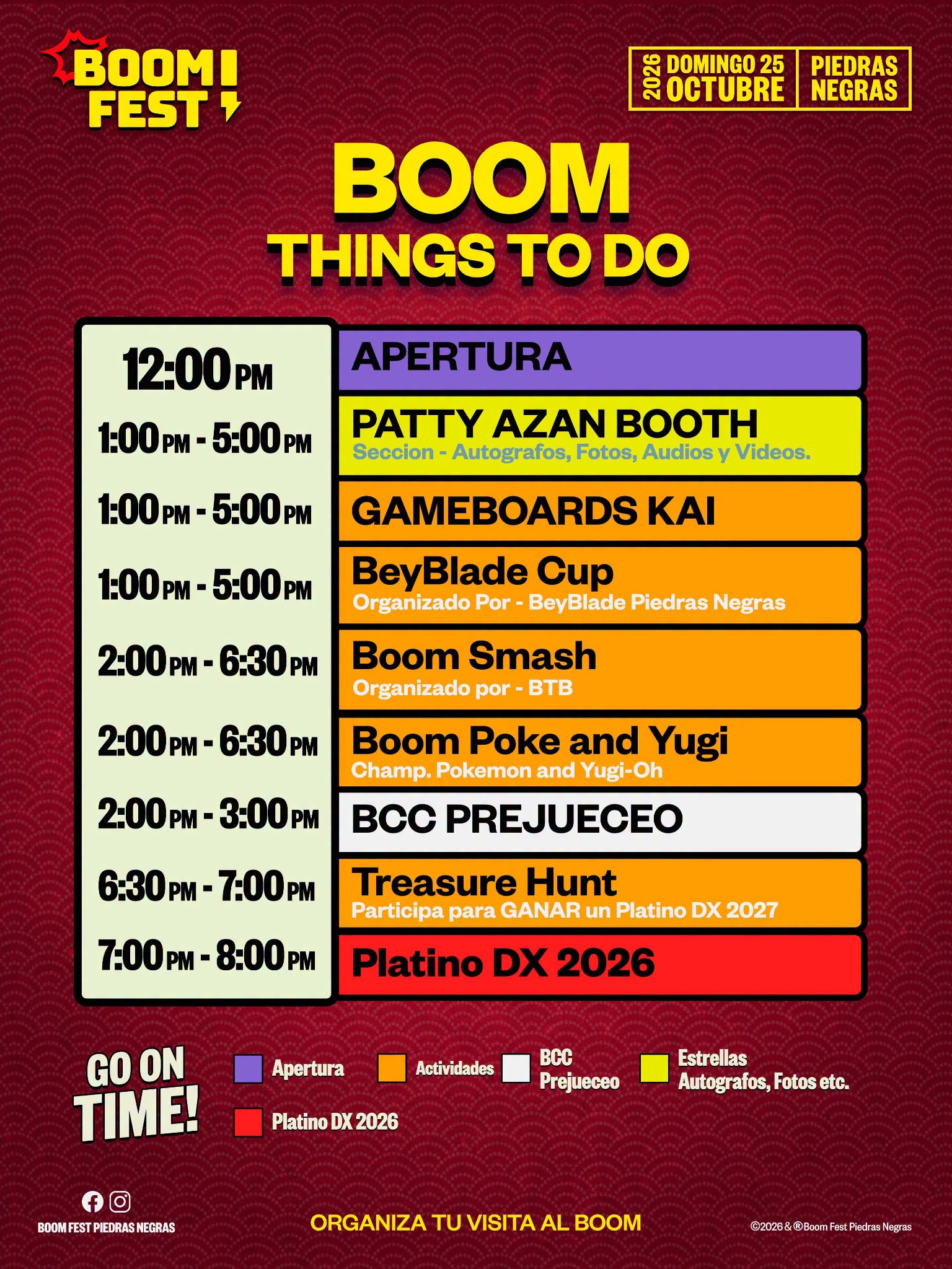 Cronograma oficial Things to Do